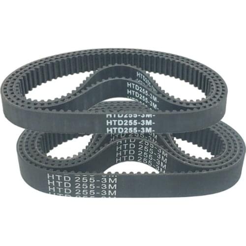 HTD3M-210/213/216/219/246/249/252/255 Rubber timing belt 1pc