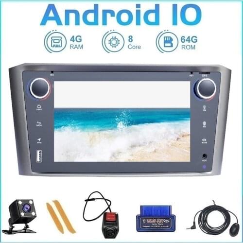 ZLTOOPAI Android 10.0 Auto Radio Car Multimedia Player For Toyota Avensis T25 2002-2008 GPS Navigation Car Stereo 4GB+64GB 8Core