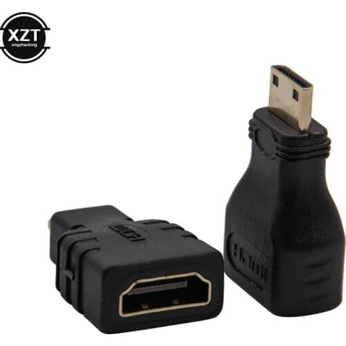 1Pair HDMI-compatible to Mini+HDMI-compatible toMicro Micro Adapter Connector for Vedio TV for Xbox 360 HDTV 1080P Gold Plated