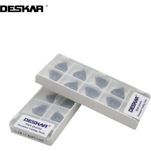 10Pcs 16ER 16IR AG55 AG60 LDA carbide Inserts Threading Blade CNC lathe turning tool For P.M.K high quality