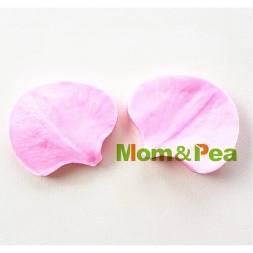 Mom&Pea 1077 Free Shipping Petal Silicone Press Mold Cake Decoration Fondant Cake 3D Mold Food Grade