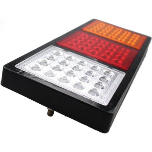 2Pcs DC 12V/24V 60LED Lamp Beads Waterproof Truck Warning Decorative Tail Light Brake Light Car Accessory