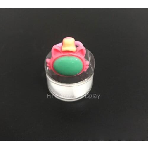 28x20mm Small Transparent Acrylic Jewellery Display Block Rings Show Stand Holder Accept Customize