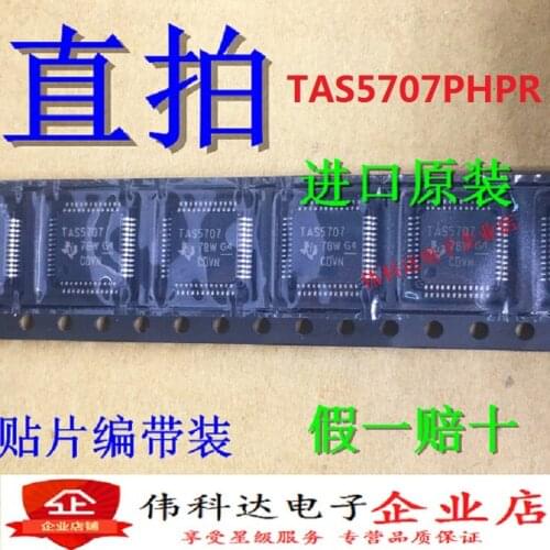 5pcs/lot Tas5707 Tas5707phpr Qfp48 Class D Audio Amplifier Chip IC Original