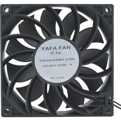 AC110v-240v EC fan 9CM 9225EC 92*92*25mm axial fan powerful high speed industrial cooling fan for welding machine YF9225M110B