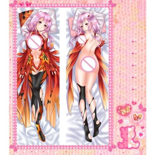 Anime Cartoon GUILTY CROWN Double sided hugging Pillow Case Pillow Cover Pillowcase Peach Skin 2 Way 1332