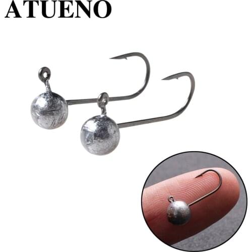 20Pcs/lot Fishing Hook High Carbon Steel Treble Overturned Hooks 1g 1.5g 2g 3g 5g 7g Tackle Round Bend Treble For Bass