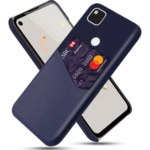 Business Phone Case For Google Pixel 4a 4G Coque Pixel 4 A 5.81" Febric Card Holder Cover For Pixel4a 5G 6.2" Phone Capa Funda