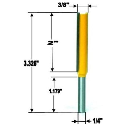 6.35 Shank Router Woodworking Tenon Tool For Wood Template Pattern Bit Milling Cutter Woodwork Milling Tools