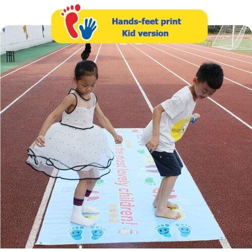 Hands and Feet Game Pad Team Expand Props Outdoor Training Group Building Fun Game Pads kindergarten team Games Toy jump Mat