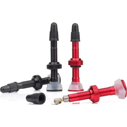 2 pcs 40mm bicycle tubeless tire valve for MTB road bike high quality aluminum alloy bike tubeless FV valve