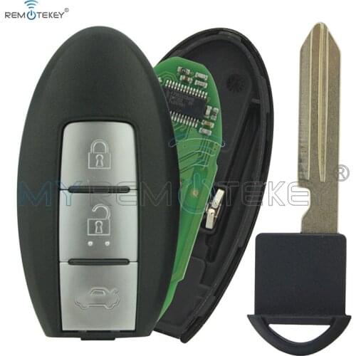 Remtekey keyless entry car key 3 button 433.92 mhz with 47 chip 4a chip for Nissan Teana 2013 2014 2015 Smart key 2013-2017