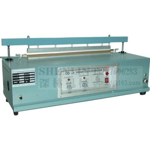 SHENLIN Pneumatic bag sealing machine QDA600 package sealer 600mm wide bags impulse hot sealing packaging machine equipment