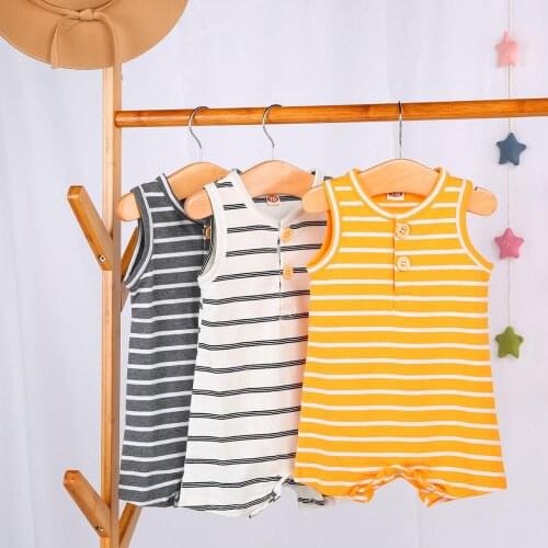 Brand Baby Rompers Solid Color Cotton Clothes For Infant Girl Boy New Born Kids Clothes Summer Romper Jumpsuit Toddler Costume