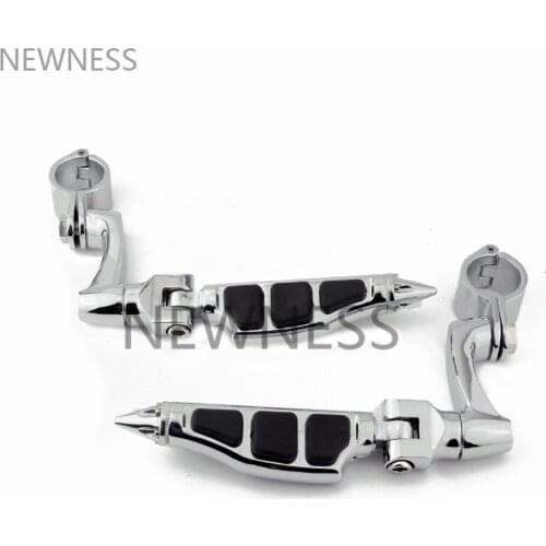 Motorcycle 32mm 1.25" Angled Adjustable Highway Footrest Footpeg Foot Peg Mount Kit For Harley Davidson Kawasaki Honda Suzuki
