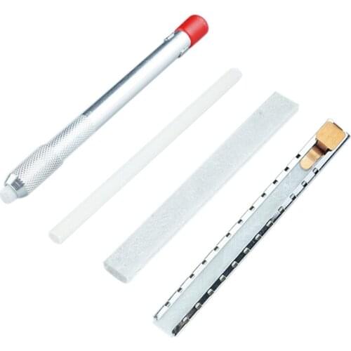 Stainless Steel Talcum Slate Pencil and Refill Set DIY Not Faded Drawing & Marking Tools Talcum Slate Marker Pens Pencil Retail