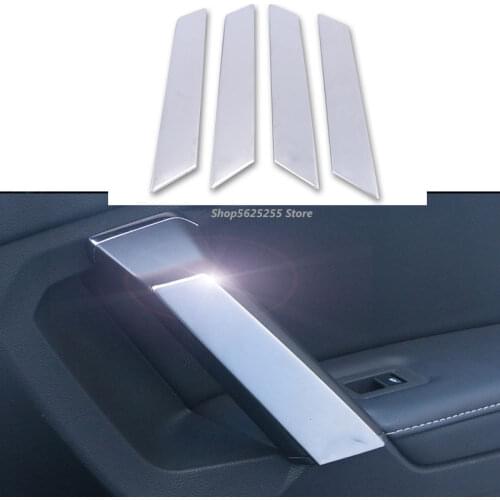 Stainless Steel Inner Door Panel Handle Car Pull Trim Sticker For Volkswagen VW Tiguan MK2 2017 2019 2020 2021 Accessories