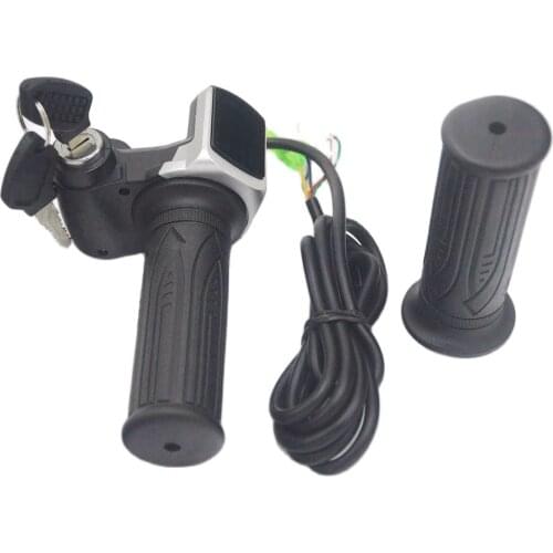 24V 36V 48V electric Bike Ebike twist throttle with LCD Display ON-OFF Key Lock for ebike/electric bicycle/escooter
