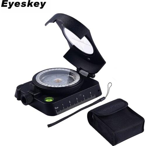 Professional Waterproof Led Lamp Map Measurement Compass Hiking Camping Survival Compass Military Grade Compass