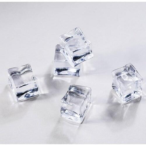 Transparent Plastic Ice Cube Simulation Crushed Ice DIY Photo Shooting Props Summer Beer Whisky Soda Drink Photography Props Set