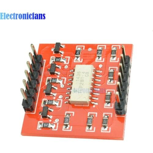 TLP281 4-Channel Opto-isolator IC Module High And Low Level Optocoupler Isolation Expansion Board Module 4 CH for Arduino