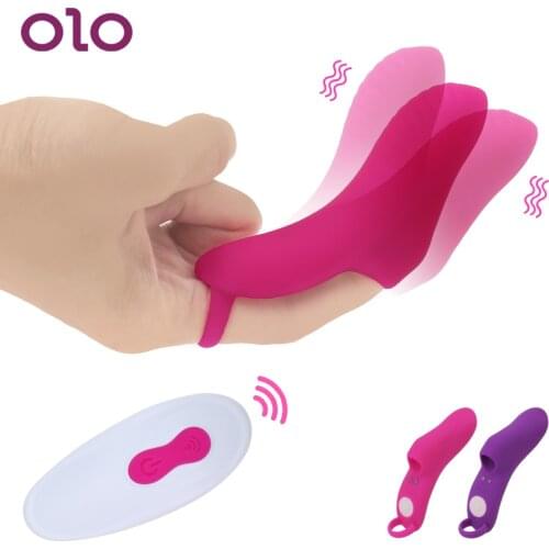 OLO 9 Frequency Finger Vibrator G Spot Massage Female Masturbator Sex Toys for Women Clitoris Stimulator Wireless Remote Control