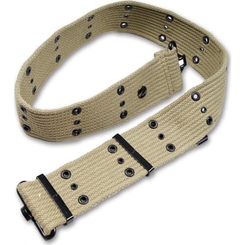 WWII WW2 US ARMY WEBBING EQUIPMENT CANVAS STRAP M1936 PISTOL BELT OUTDOOR