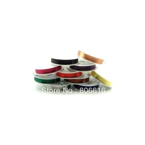 0.3MM 10Pcs Mix Colors Enamelled Metal Copper Wires Ropes DIY Making Jewelry Findings