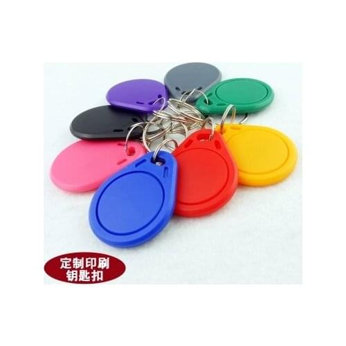 13.56MHz IC M1 S50 Keyfobs Tags Access Control RFID Key Finder Card Token Attendance Management Keychain ABS Waterproof 2000pcs