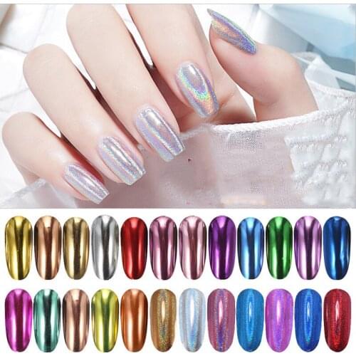 2g BulkPrice One Bag Chrome Nail Powder Metallic Nail Art Powder Mirror Effect Manicure Pigment Nail Powders Eyeshadow Glitter