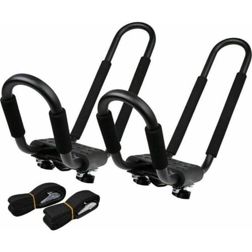 2PCS Kayak Roof Rack Universal Rooftop Car Rack Carrier for Kayak Canoe Paddle Boat Surf Ski Roof Rack