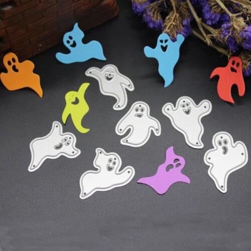 6 Pcs/set New Creative Cartoon Halloween Ghost Cutting Dies Stencils Decorative Embossing Scrapbooking Die Cut