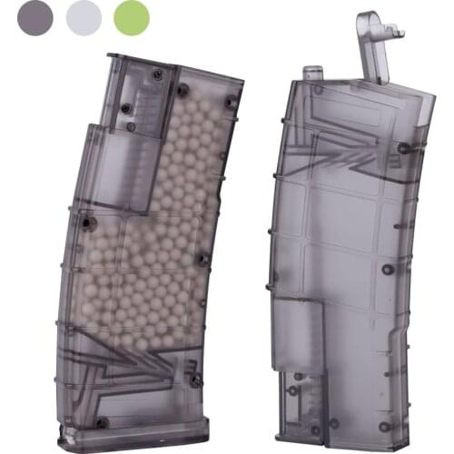 Airsoft Paintball BB Loader Speed 500rd Large Capacity Plastic Tactical Quick Speedloader Combat War Game Hunting Bullet Carrier