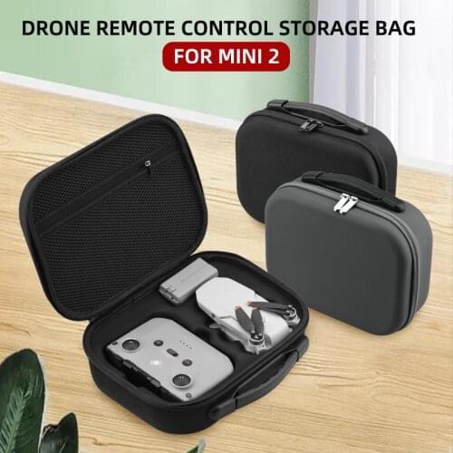 For DJI Mini 2 Drone Accessories PU Handbag Portable Large Capacity Wear-resistant Storage Bag Protective Case Cover