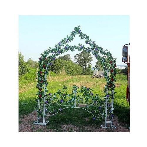 European arch frame iron arch rattan fancy frame wedding background forest series wedding props