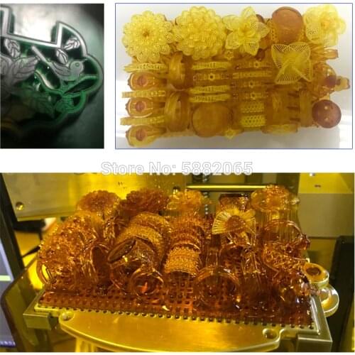 Photosensitive resin 3D printing material for high precision jewelry wax casting (for LCD/DLP) is suitable for NOVA3D Sprint Ray