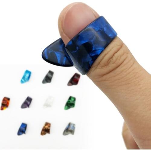 Thumb Finger Guitar Pick Celluloid Mediator for Acoustic Electric Guitarra Bass Thickness 1.2mm Guitar Parts Guitar Tools