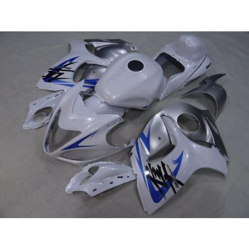 GSXR 1300 2002 Plastic Fairings GSXR 1300 2005 Fairings Gsx 1300R 1997 - 2007 Bodywork White Silver Blue