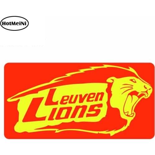 HotMeiNi 13cm x 6.7cm Lion of Leuven Graphics Funny Car Stickers and Decals ATV RV JDM Bumper Laptop Waterproof Vinyl Decal