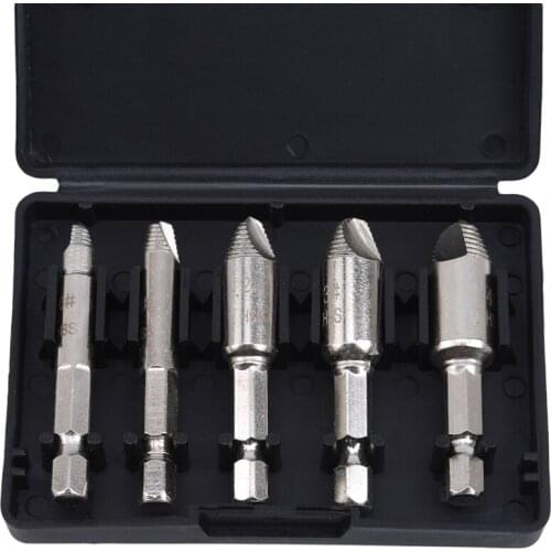 Damaged Screw Remover 0.6-1.2cm Diam Shank Hss Broken Breakage Head Stripped Screw Bolt Remover Extractor