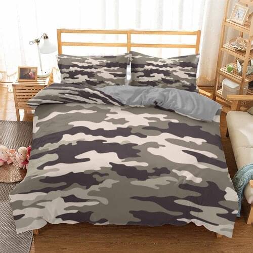 Camouflage Bedding Set Cool Boy Girl Kid Adult Duvet Cover Sets Comforter Bed Linen Twin Queen King Single Size Dropshipping