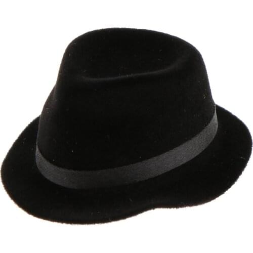 1/6 Scale Gentleman Black Bowler Hat for 12'' Action Figure