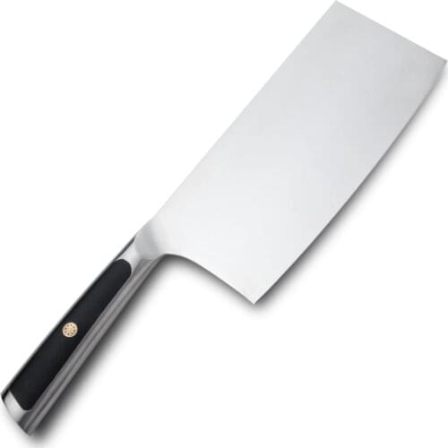 Sunnecko 7" Cleaver Knife German 1.4116 Steel Blade Razor Sharp G10 Handle Mosaic Rivet Chef Kitchen Knives Meat Vegetable Cut