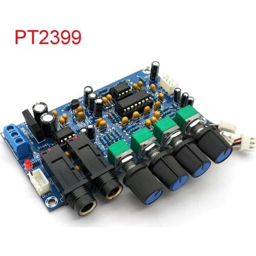 PT2399 Digital Microphone Amplifier Board Karaoke Reverberation Board Karaoke OK Amplifier Module Dual AC12V