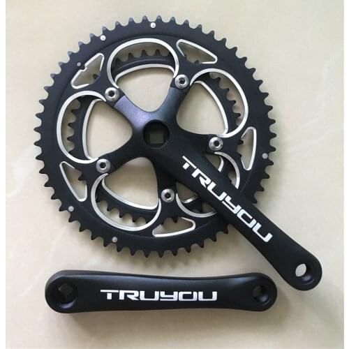 Road Bicycle Crankset 110 BCD 53/39T Chainwheel 3/32" Folding Bike Crank Square Hole Chainring Double Speed 170mm Lenght