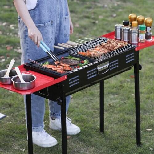 Barbecue Grill Outdoor Household Barbecue Tools Portable BBQ Party Cooking Grill Camping Picnic Travel Roast Meat Stove Grill