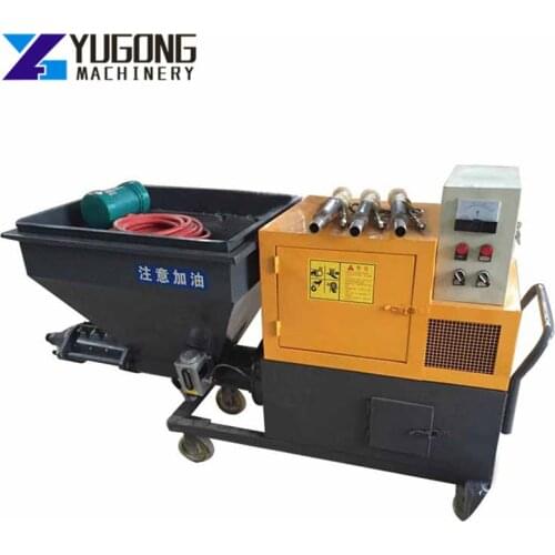 YG-711 Screw Type Cement Mortar Spray Machine Wall Plaster Diesel Engine Cement Plaster Pump Mortar Spray Machine