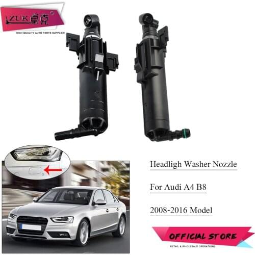 ZUK Headlight Head Lamp Washer Nozzle Assy Spray Actuator For AUDI A4 S4 RS4 B8 2008 2009 2010 2011 2012 2013 2014 2015 2016