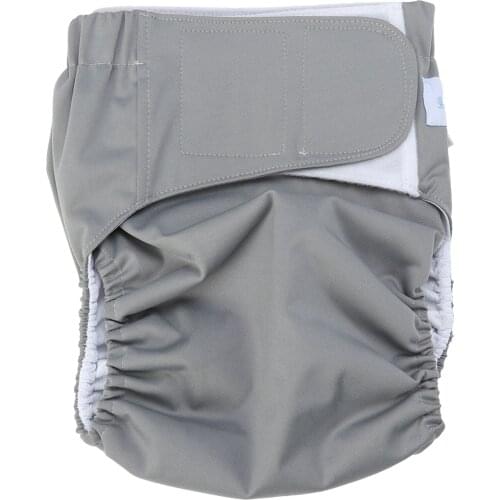 1PC Large Adult Nappy Reusable Washable Diaper Adjustable Large Nappy for Old Man Disabled Postoperative Care Size (Random Col