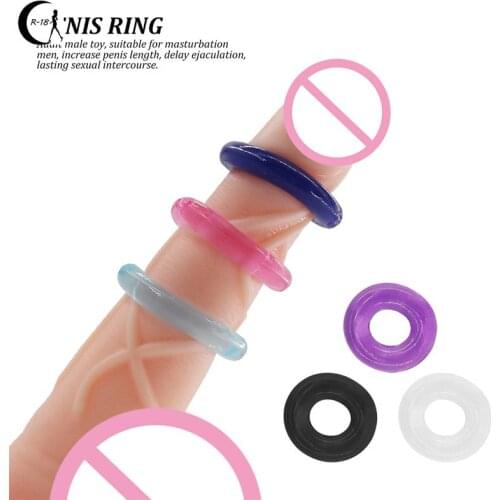 1PCS Silicone Penis Ring Cock Ring Reusable Sleeve Extension Condom Sex Delay Adult Toys Erotic Toys Dick Condoms For Men